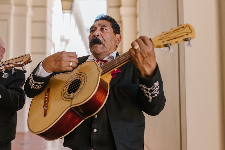 A vibrant image of Mexican musicians performing mariachi music.